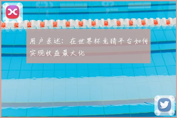 用户亲述：在世界杯竞猜平台如何实现收益最大化