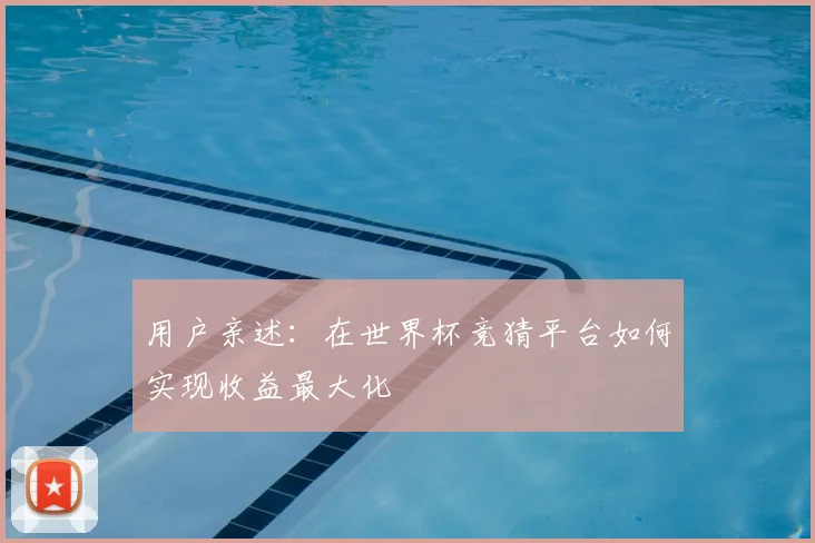 用户亲述：在世界杯竞猜平台如何实现收益最大化
